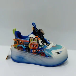 کتونی اسکیتی پسرانه چراغدارشارژی لبوبو اورجینال برندKIDS KING سایز 28 تا 34