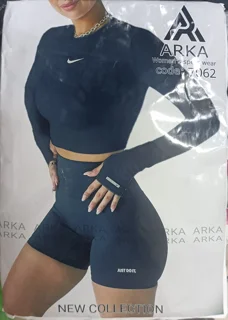 ست اسپورت نیمتنه آستین دار و شورتک نایک ARKA
